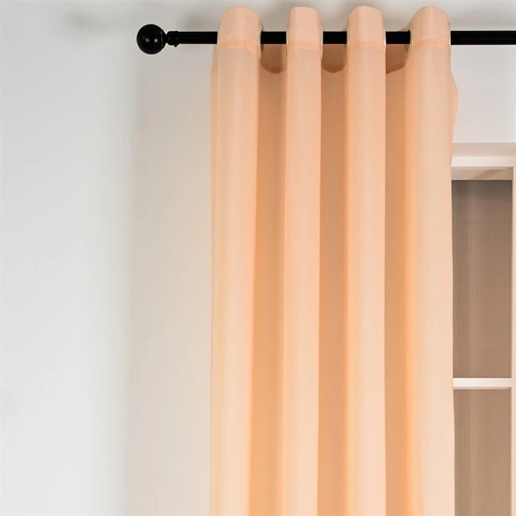 Soft Orange-Pink Misty Sheer Curtains high quality
